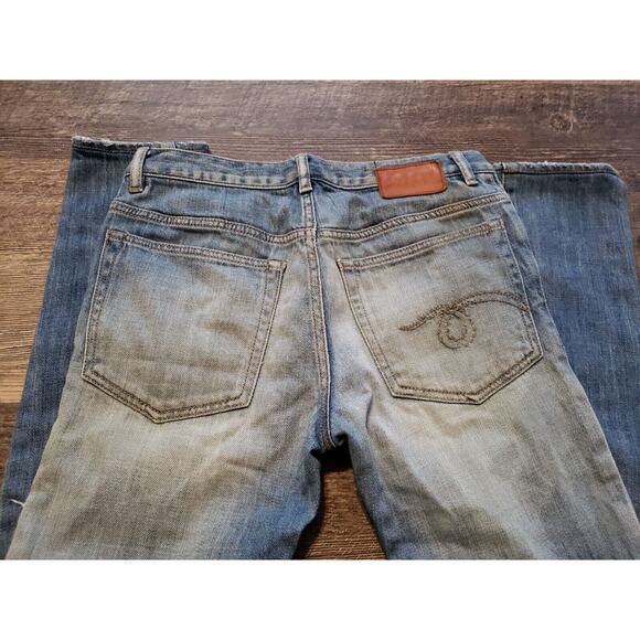 R13 Slouch Skinny Jeans in Light Vintage Wash Sz 25 R13WM8091-47 Distressed (F - Picture 10 of 11